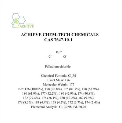 Palladium chloride hmoov CAS 7647-10-1